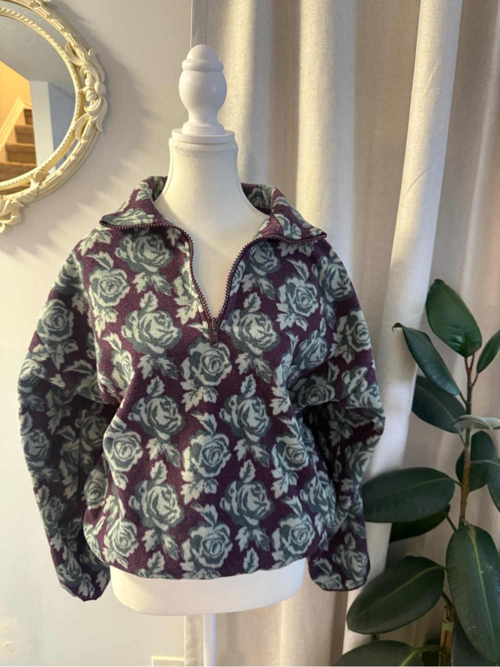 TNA Floral Fleece Jacket – Size S